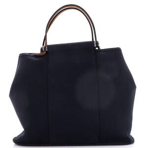 Hermes 32 Cabag Handbag Toile and Leather